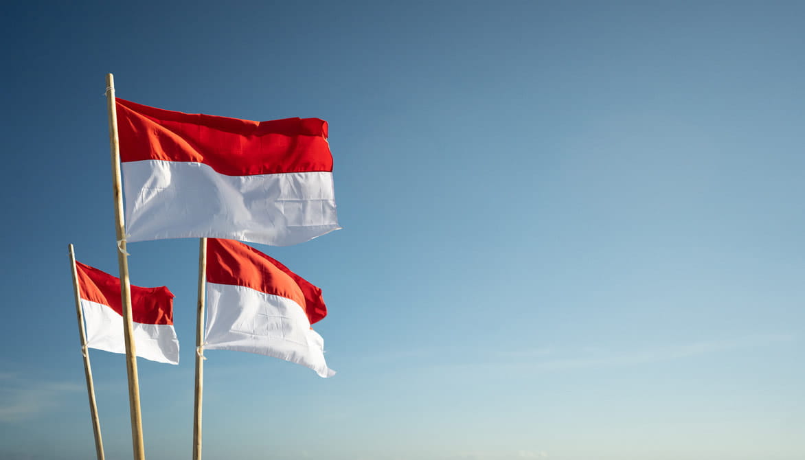 インドネシアの旗の画像